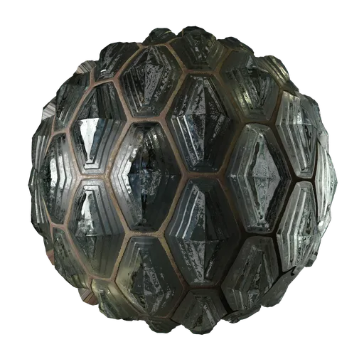 Glass Hexagon Bricks