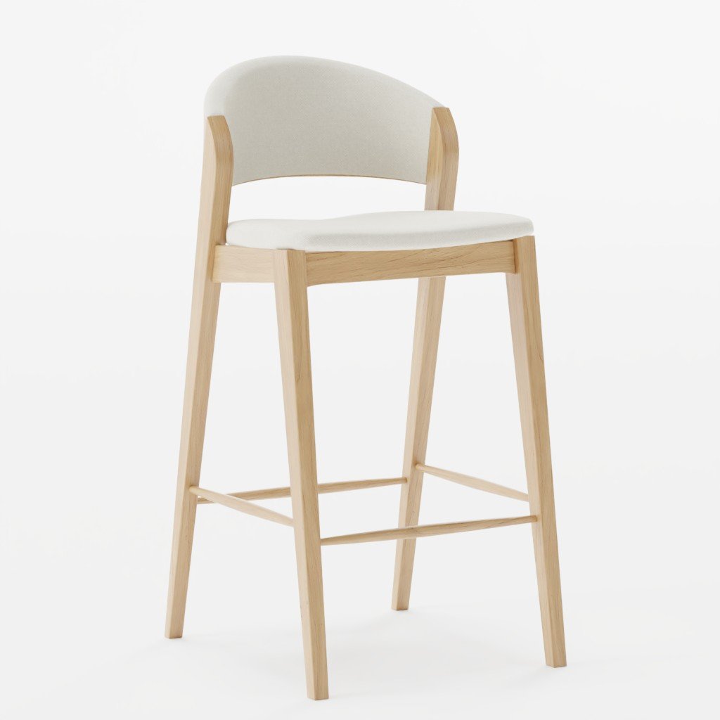 Lia LX bar stool | Bar chairs models | BlenderKit