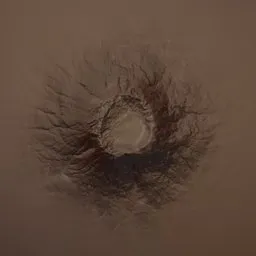 Volcano Mountain Terrain Brush