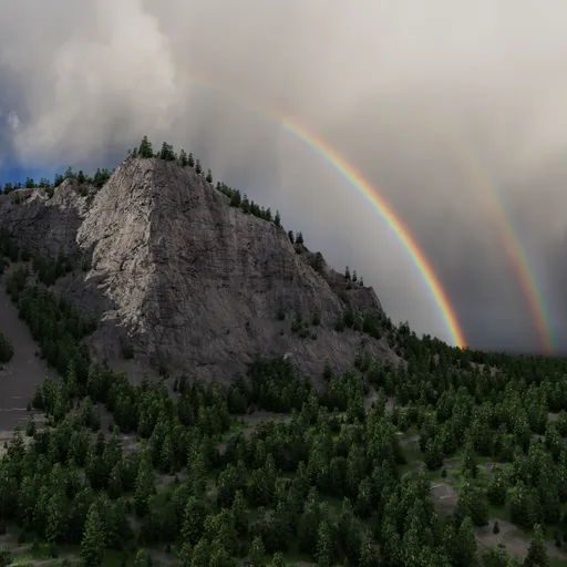 Rocky Mountain Landscape Terrain