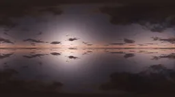 Moody Sunset Cloud Reflection