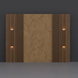 Elegant Botanical Relief Wall Panel