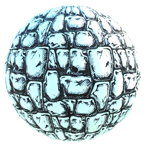 High-quality PBR cartoon rock texture for 3D modeling in Blender, with seamless tiling and customizable color options.