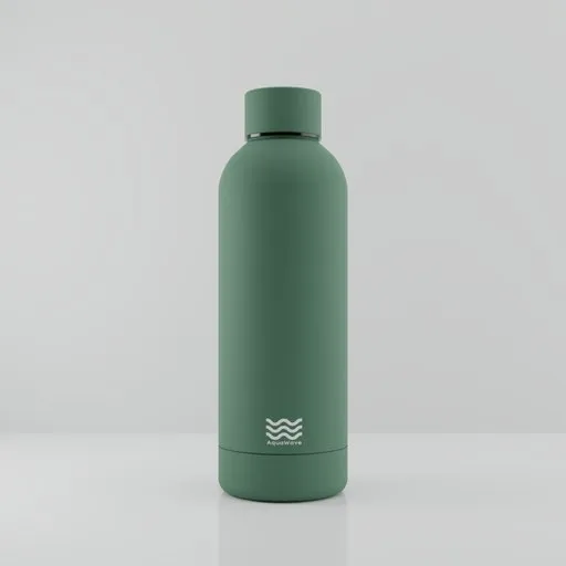Detailed 3D rendered water bottle for Blender, showcasing seamless design and surface textures.