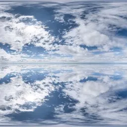 Pure Sky Puffy Clouds Day