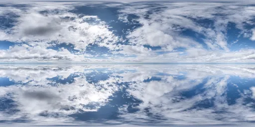 Pure Sky Puffy Clouds Day