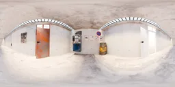 Industrial Concrete Bunker Interior