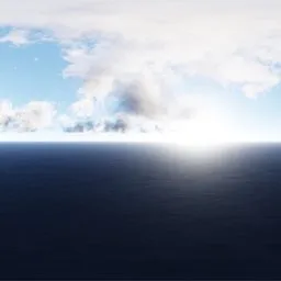 Bright Ocean Horizon Daylight