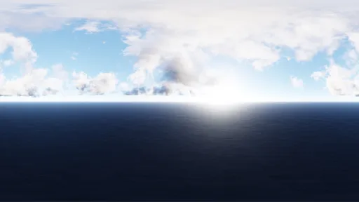 Bright Ocean Horizon Daylight