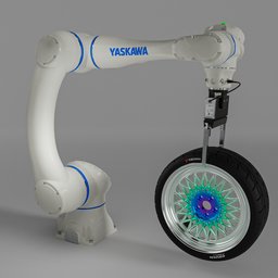Robot Yaskawa MOTOMAN HC20DT rigged