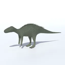 Cartoon Zalmoxes Dinosaur