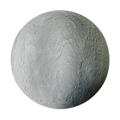 8K UHD lunar surface PBR texture for 3D materials, ideal for Blender and similar applications.