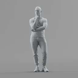 Lowpoly Male Standing