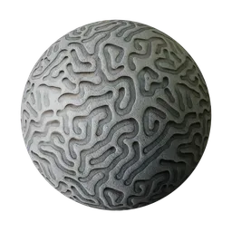 Plaster with coralline pattern