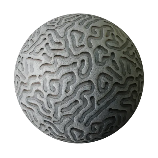 Plaster with coralline pattern
