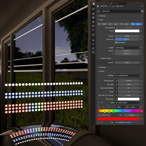 Led Strip Lighting Dots  for Area Lights