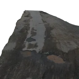 Dirt Road in Nature Photoscan