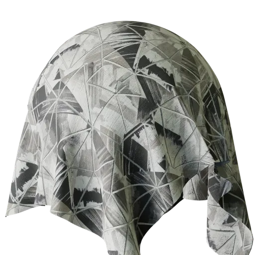 Graphical Grey Embroidery