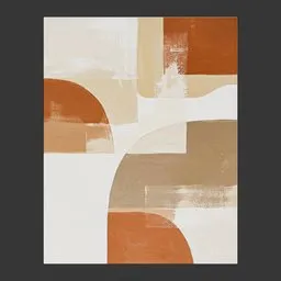 Abstract Painting - Organic Terracotta