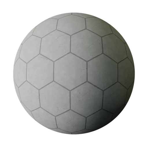 Hexagon Scored Concrete