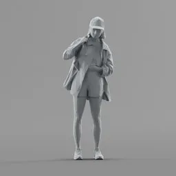 Lowpoly Female Standing