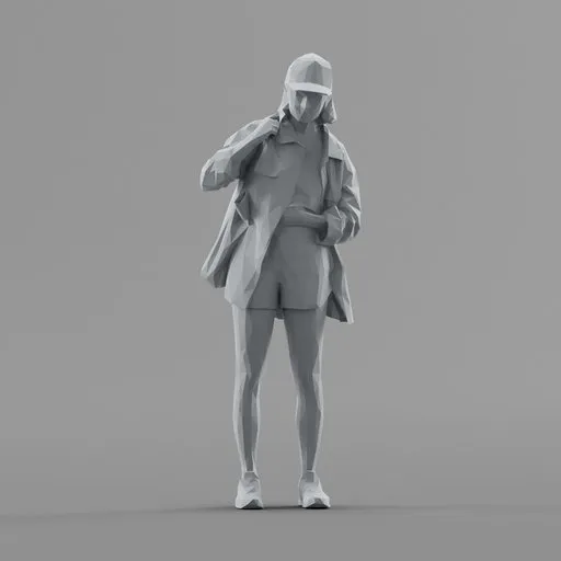 Lowpoly Female Standing