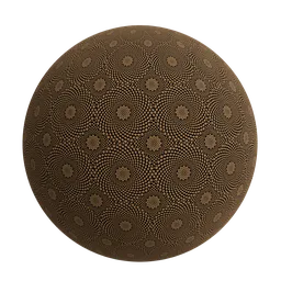 Dotted mandala floral wallpaper
