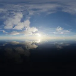 Cloudy Sunny Evening Lake