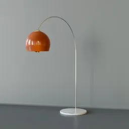 MIXL Orange Arc Floor Lamp