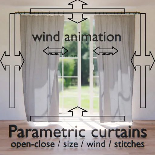 Curtain Parametric animated