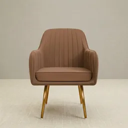 Brown Velvet Chair