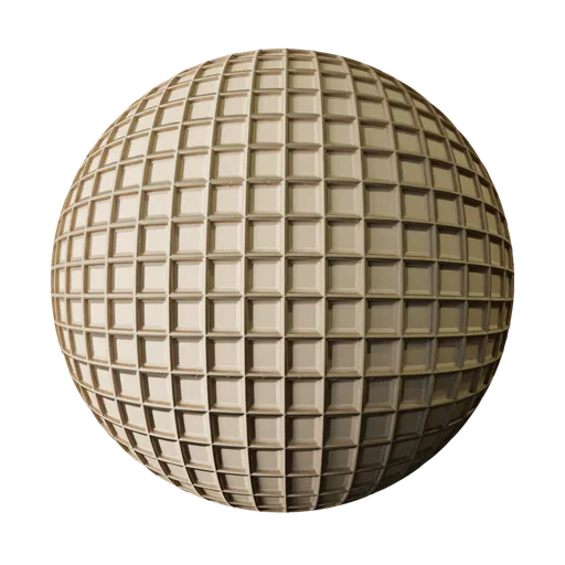 Procedural Blender 3D PBR material with a honeycomb waffle texture for 3D food rendering, customizable with a single node.