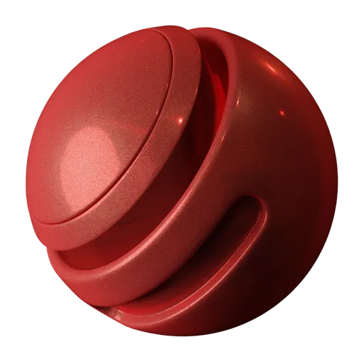 High-quality red flake car paint shader with adjustable shading for PBR material design in Blender 3D and other applications.