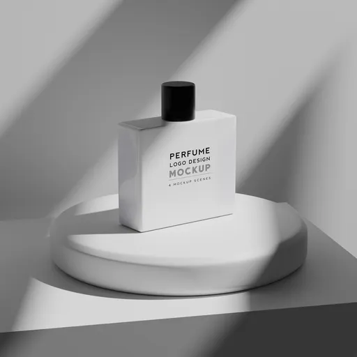 Perfume bottle mockup