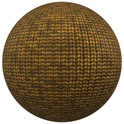 Knitted Fabric Mustard PBR