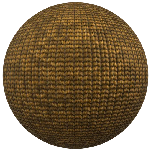 Knitted Fabric Mustard PBR