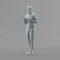 Lowpoly Male Standing