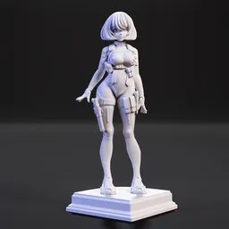 Cyberpunk girl Kuro
