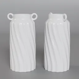 White ceramic jar