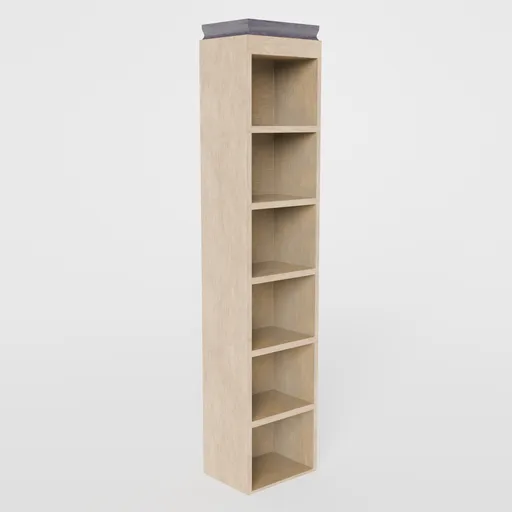 Tall Wooden Open Shelf