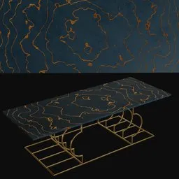 Topographic Elegance Table
