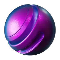 Sophisticated PBR Flake Shift Car Paint material with dynamic metallic flakes for realistic automotive renders in Blender.