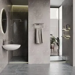 Modern Concrete Bathroom
