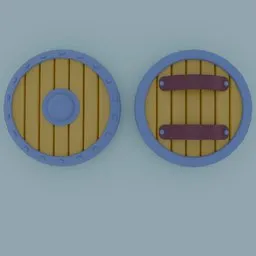 Cartoony cute shield