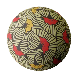Flower print fabric