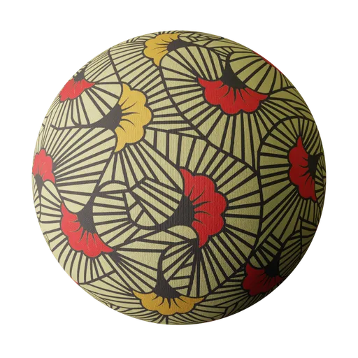 Flower print fabric