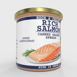 Rich Salmon Canned Spread Tin