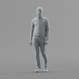 Lowpoly Male Walking