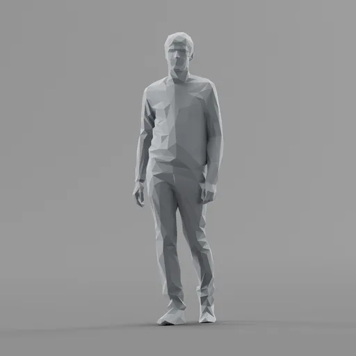 Lowpoly Male Walking