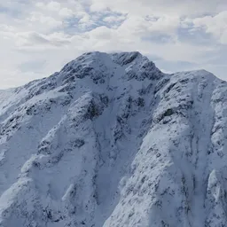 Snow Mountain Peak Photoscan